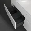 Villeroy & Boch Legato Тумба под раковину, с подсветкой, 4 выдвижных ящика, 1600 x 550 x 500 mm, Glossy White / Glossy White B600L0DH