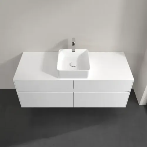 Villeroy & Boch Collaro Тумба под раковину, 4 выдвижных ящика, 1400 x 548 x 500 mm, Glossy White / Glossy White C04500DH