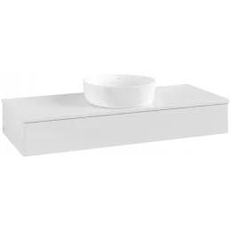 Villeroy & Boch Antao Тумба под раковину, 1 выдвижной ящик, 1200 x 190 x 500 mm, лицевая поверхность без текстурированной отделки, Glossy White Lacquer / Glossy White Lacquer K10010GF
