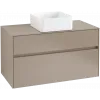 Villeroy & Boch Collaro Тумба под раковину, 2 выдвижных ящика, 1000 x 548 x 500 mm, Truffle Grey / Truffle Grey C03800VG