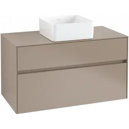 Villeroy & Boch Collaro Тумба под раковину, 2 выдвижных ящика, 1000 x 548 x 500 mm, Truffle Grey / Truffle Grey C03800VG