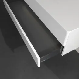 Villeroy & Boch Antao Тумба под раковину, с подсветкой, 2 выдвижных ящика, 1200 x 360 x 500 mm, лицевая поверхность без текстурированной отделки, Glossy White Lacquer / Glossy White Lacquer L22010GF