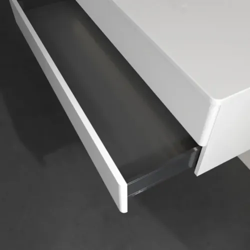 Villeroy & Boch Antao Тумба под раковину, с подсветкой, 2 выдвижных ящика, 1200 x 360 x 500 mm, лицевая поверхность без текстурированной отделки, Glossy White Lacquer / Glossy White Lacquer L22010GF