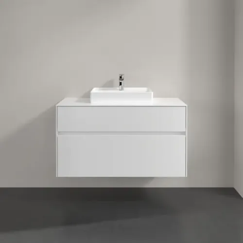 Villeroy & Boch Collaro Тумба под раковину, 2 выдвижных ящика, 1000 x 548 x 500 mm, White Matt / White Matt C01600MS