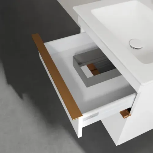 Villeroy & Boch Venticello Тумба под раковину, 2 выдвижных ящика, 553 x 590 x 502 mm, Glossy White / Glossy White A92305DH