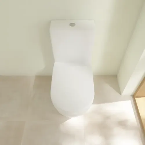 Villeroy & Boch Subway 2.0 Унитаз-компакт с открытым смывным краем, напольный, Альпийский белый 5617R001