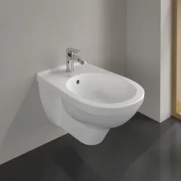 Villeroy & Boch O.novo Биде, настенный, 360 x 560 mm, Альпийский белый CeramicPlus 546000R1