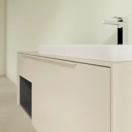 Villeroy & Boch Subway 3.0 Тумба под раковину, с подсветкой, 2 выдвижных ящика, 1001 x 423 x 516 mm, Cashmere Grey / Cashmere Grey C571L2VN