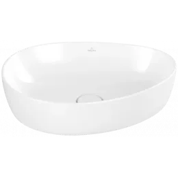 Villeroy & Boch Antao Раковина для установки на столешницу, 510 x 400 x 146 mm, Альпийский белый CeramicPlus, без перелива 4A7351R1