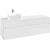 Villeroy & Boch Collaro Тумба под раковину, 4 выдвижных ящика, 1600 x 548 x 500 mm, Glossy White / Glossy White C05000DH