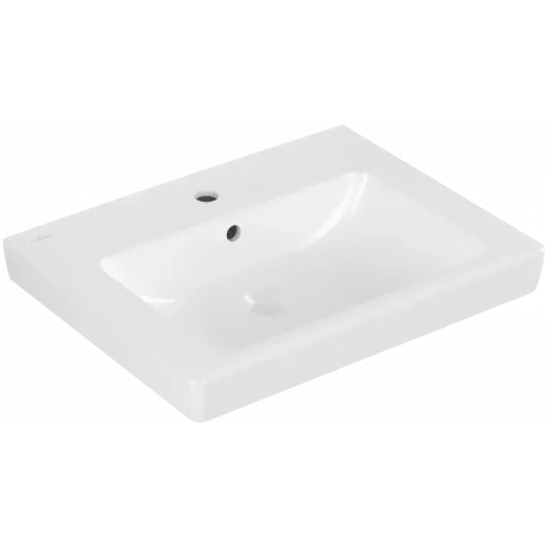 Villeroy & Boch Subway 2.0 Pаковина, 600 x 470 x 155 mm, Альпийский белый, с переливом, шлифованный 71136G01