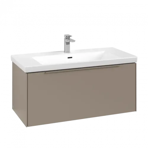 Villeroy & Boch Subway 3.0 Тумба под раковину, с подсветкой, 1 выдвижной ящик, 973 x 429 x 478 mm, Taupe C569L2VM