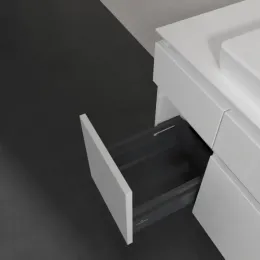 Villeroy & Boch Legato Тумба под раковину, с подсветкой, 5 выдвижных ящиков, 1200 x 550 x 500 mm, Glossy White / Glossy White B697L0DH