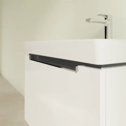 Villeroy & Boch Subway 2.0 Тумба под раковину, 1 выдвижной ящик, 637 x 420 x 454 mm, Glossy White A68810DH