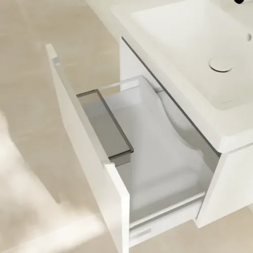 Villeroy & Boch Subway 2.0 Тумба под раковину, 1 выдвижной ящик, 637 x 420 x 454 mm, Glossy White A68800DH