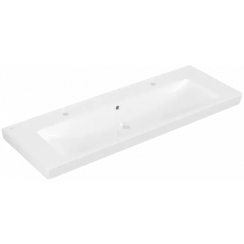 Villeroy & Boch Subway 2.0 Pаковина для установки на тумбу, 1300 x 470 x 160 mm, Альпийский белый, с переливом 7176D201