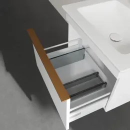 Villeroy & Boch Venticello Тумба под раковину, 1 выдвижной ящик, 553 x 420 x 502 mm, Glossy White / Glossy White A93205DH