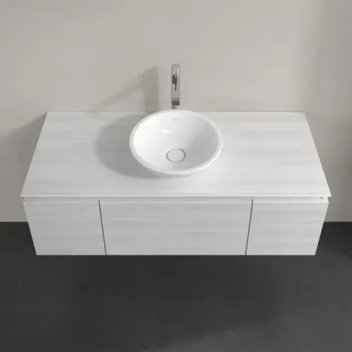 Villeroy & Boch Legato Тумба под раковину, 3 выдвижных ящика, 1200 x 380 x 500 mm, White Wood / White Wood B57700E8