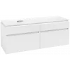 Villeroy & Boch Legato Тумба под раковину, 4 выдвижных ящика, 1400 x 550 x 500 mm, Glossy White / Glossy White B61400DH