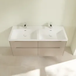 Villeroy & Boch Subway 3.0 Тумба под раковину, с подсветкой, 4 выдвижных ящика, 1272 x 576 x 478 mm, Taupe C568L2VM