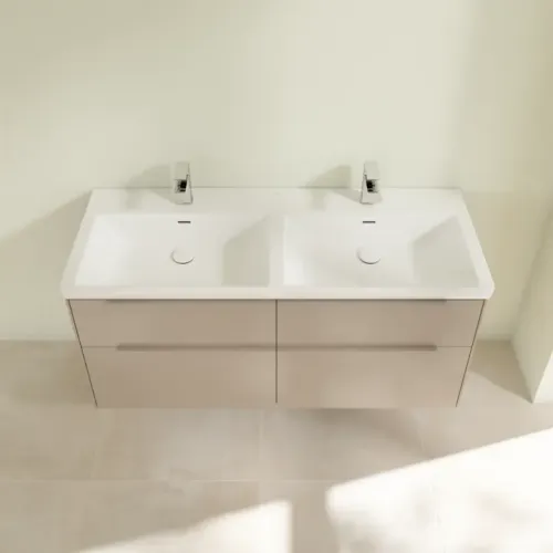 Villeroy & Boch Subway 3.0 Тумба под раковину, с подсветкой, 4 выдвижных ящика, 1272 x 576 x 478 mm, Taupe C568L2VM