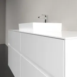 Villeroy & Boch Collaro Тумба под раковину, с подсветкой, 4 выдвижных ящика, 1200 x 548 x 500 mm, Glossy White / Glossy White C071B0DH