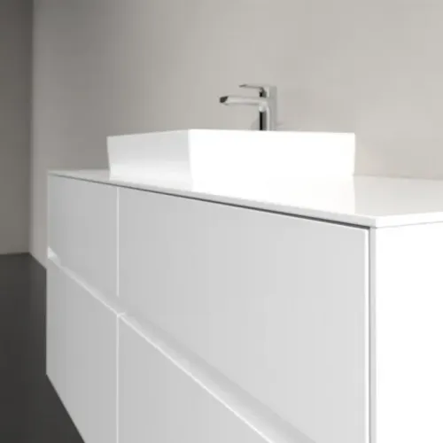 Villeroy & Boch Collaro Тумба под раковину, с подсветкой, 4 выдвижных ящика, 1200 x 548 x 500 mm, Glossy White / Glossy White C071B0DH