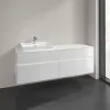 Villeroy & Boch Collaro Тумба под раковину, с подсветкой, 4 выдвижных ящика, 1600 x 548 x 500 mm, Glossy White / Glossy White C022B0DH