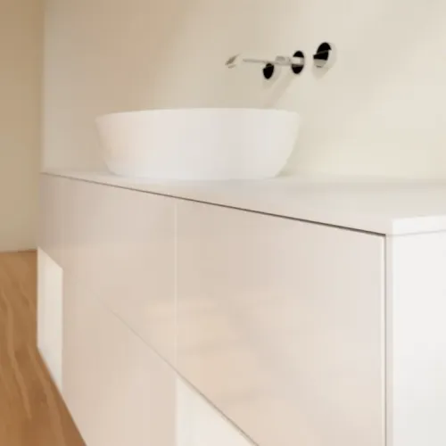 Villeroy & Boch Finion Тумба под раковину, с подсветкой, 4 выдвижных ящика, 1600 x 603 x 501 mm, Glossy White Lacquer / Glossy White Lacquer GD01GFGF