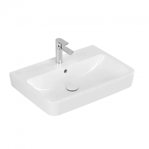 Villeroy & Boch O.novo Pаковина, 650 x 460 x 175 mm, Альпийский белый, с переливом, задняя сторона и нижняя сторона шлифованные 4A41KG01