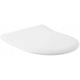 Villeroy & Boch Subway Сиденье с крышкой для унитаза SlimSeat, с функцией автоматического опускания (SoftClosing), со снимаемым сиденьем (QuickRelease), Альпийский белый 9M65S101