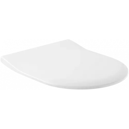 Villeroy & Boch Subway Сиденье с крышкой для унитаза SlimSeat, с функцией автоматического опускания (SoftClosing), со снимаемым сиденьем (QuickRelease), Альпийский белый 9M65S101
