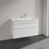 Villeroy & Boch Venticello Тумба под раковину, 2 выдвижных ящика, 953 x 590 x 502 mm, Glossy White / Glossy White A92802DH