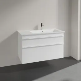 Villeroy & Boch Venticello Тумба под раковину, 2 выдвижных ящика, 953 x 590 x 502 mm, Glossy White / Glossy White A92802DH