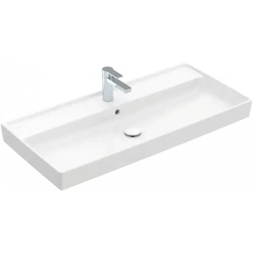 Villeroy & Boch Collaro Pаковина для установки на тумбу, 1000 x 470 x 160 mm, Альпийский белый CeramicPlus, с переливом 4A33A5R1