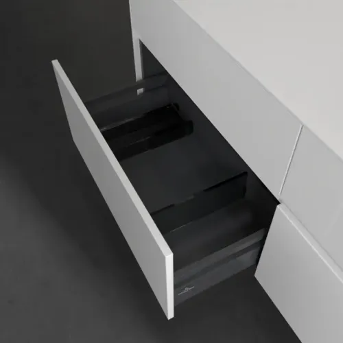 Villeroy & Boch Collaro Тумба под раковину, с подсветкой, 4 выдвижных ящика, 1400 x 548 x 500 mm, Glossy White / Glossy White C047B0DH