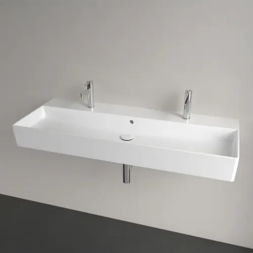Villeroy & Boch Memento 2.0 Pаковина, 1200 x 470 x 150 mm, Stone White CeramicPlus, с переливом, шлифованный 4A22CKRW