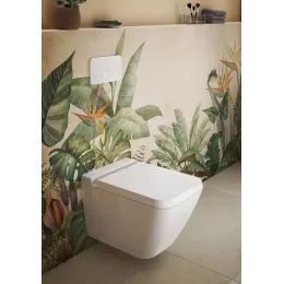 Villeroy & Boch Finion Сиденье с крышкой для унитаза, с функцией автоматического опускания (SoftClosing), со снимаемым сиденьем (QuickRelease), Stone White 9M88S1RW