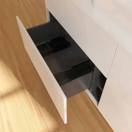 Villeroy & Boch Finion Тумба под раковину, с подсветкой, 4 выдвижных ящика, 1600 x 603 x 501 mm, Glossy White Lacquer G73100GF