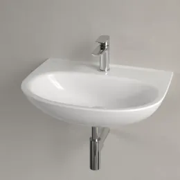 Villeroy & Boch O.novo Pаковина, 600 x 460 x 180 mm, Альпийский белый, без перелива 4A406101