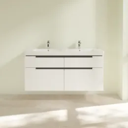 Villeroy & Boch Subway 2.0 Тумба под раковину, 4 выдвижных ящика, 1287 x 590 x 449 mm, Glossy White A91700DH