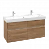 Villeroy & Boch Collaro Тумба под раковину, с подсветкой, 4 выдвижных ящика, 1154 x 546 x 444 mm, Oak Kansas C012B0RH