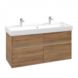 Villeroy & Boch Collaro Тумба под раковину, с подсветкой, 4 выдвижных ящика, 1154 x 546 x 444 mm, Oak Kansas C012B0RH