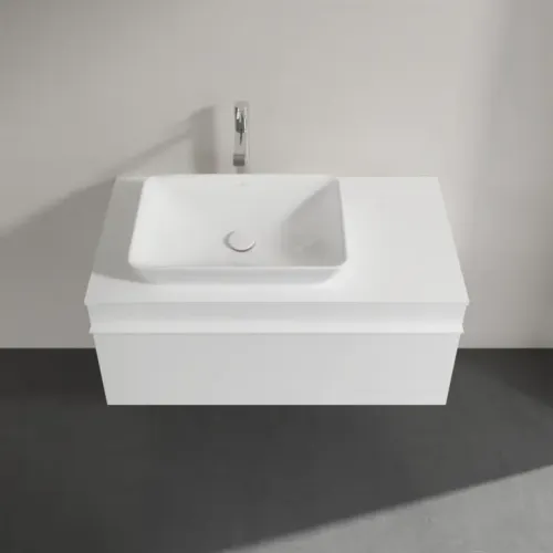 Villeroy & Boch Venticello Тумба под раковину, 1 выдвижной ящик, 957 x 436 x 502 mm, Glossy White / Glossy White A94702DH