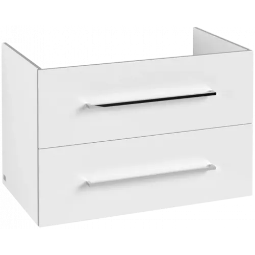 Villeroy & Boch Avento Тумба под раковину, 2 выдвижных ящика, 780 x 514 x 484 mm, Стекло белое A89100B4