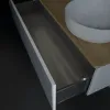 Villeroy & Boch Antao Тумба под раковину, с подсветкой, 1 выдвижной ящик, 1200 x 360 x 500 mm, лицевая поверхность без текстурированной отделки, Glossy White Lacquer / Honey Oak L34051GF