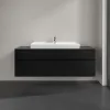 Villeroy & Boch Collaro Тумба под раковину, 4 выдвижных ящика, 1600 x 548 x 500 mm, Black Matt Lacquer / Black Matt Lacquer C03100PD