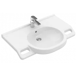 Villeroy & Boch ViCare Pаковина ViCare, 810 x 560 x 185 mm, Альпийский белый, с переливом 41208001