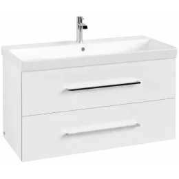 Villeroy & Boch Avento Тумба под раковину, 2 выдвижных ящика, 980 x 514 x 484 mm, Стекло белое A89200B4