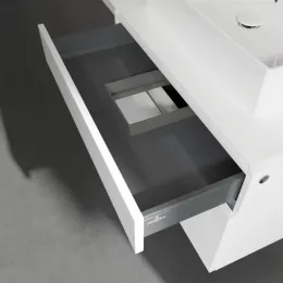 Villeroy & Boch Legato Тумба под раковину, 2 выдвижных ящика, 800 x 550 x 500 mm, Glossy White / Glossy White B60200DH